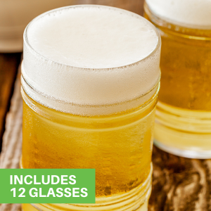 Includes 12 Glasses