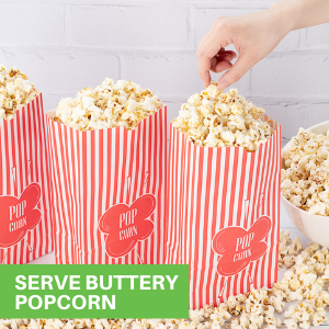 Serve Buttery Popcorn