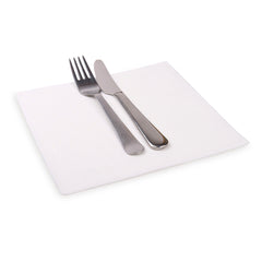 Luxenap Square Greco White Paper Napkin - Air Laid - 15 3/4