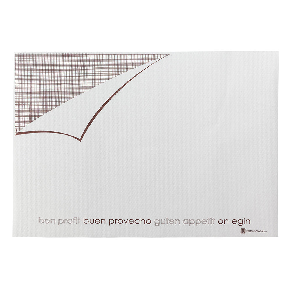 Rectangle White Paper Placemat - Heavy Weight, Single-Use - 20" x 14" - 1000 count box