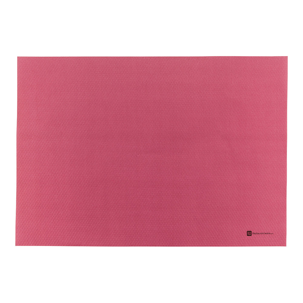 Rectangle Burgundy Paper Placemat - Heavy Weight, Single-Use - 20" x 14" - 1000 count box