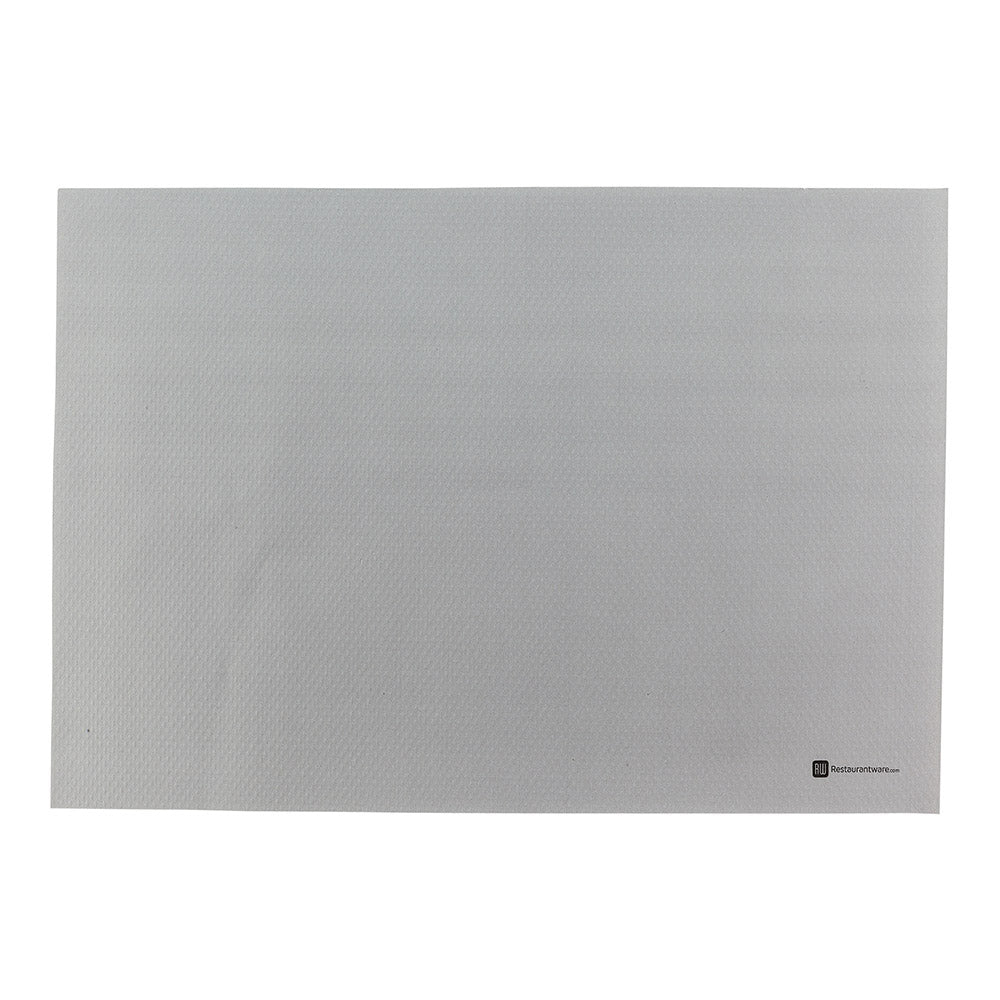 Rectangle Gray Paper Placemat - Heavy Weight, Single-Use - 20" x 14" - 1000 count box