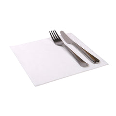 Luxenap Square Pure White Paper Napkin - Super Lux - 15 3/4