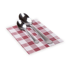 Luxenap Rectangle Bordeaux Paper Napkin - Picnic Print, 1-Ply - 7