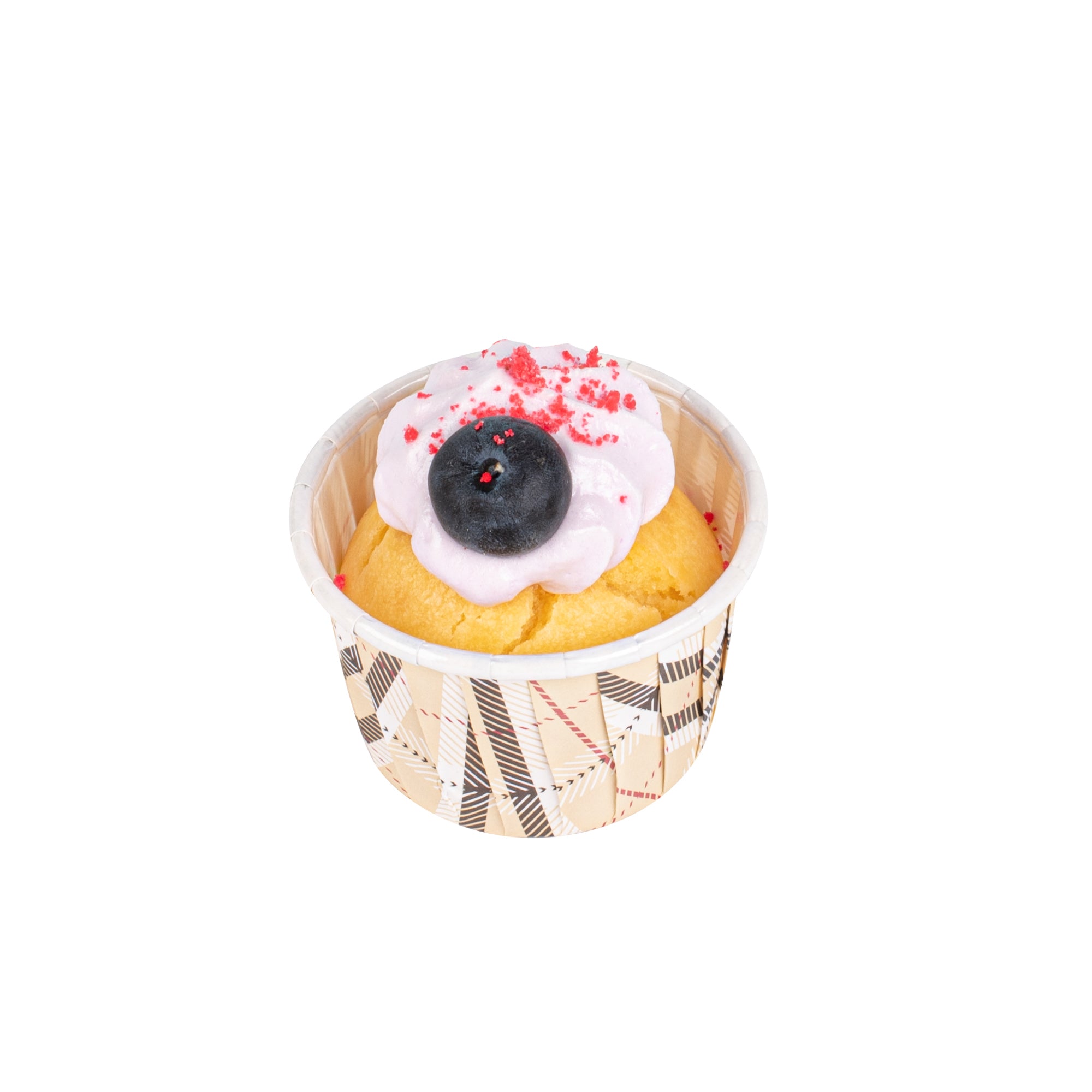 Panificio 2 oz Round Plaid Paper Medium Baking Cup - Pleated - 2 1/4" x 2 1/4" x 1 1/2" - 200 count box