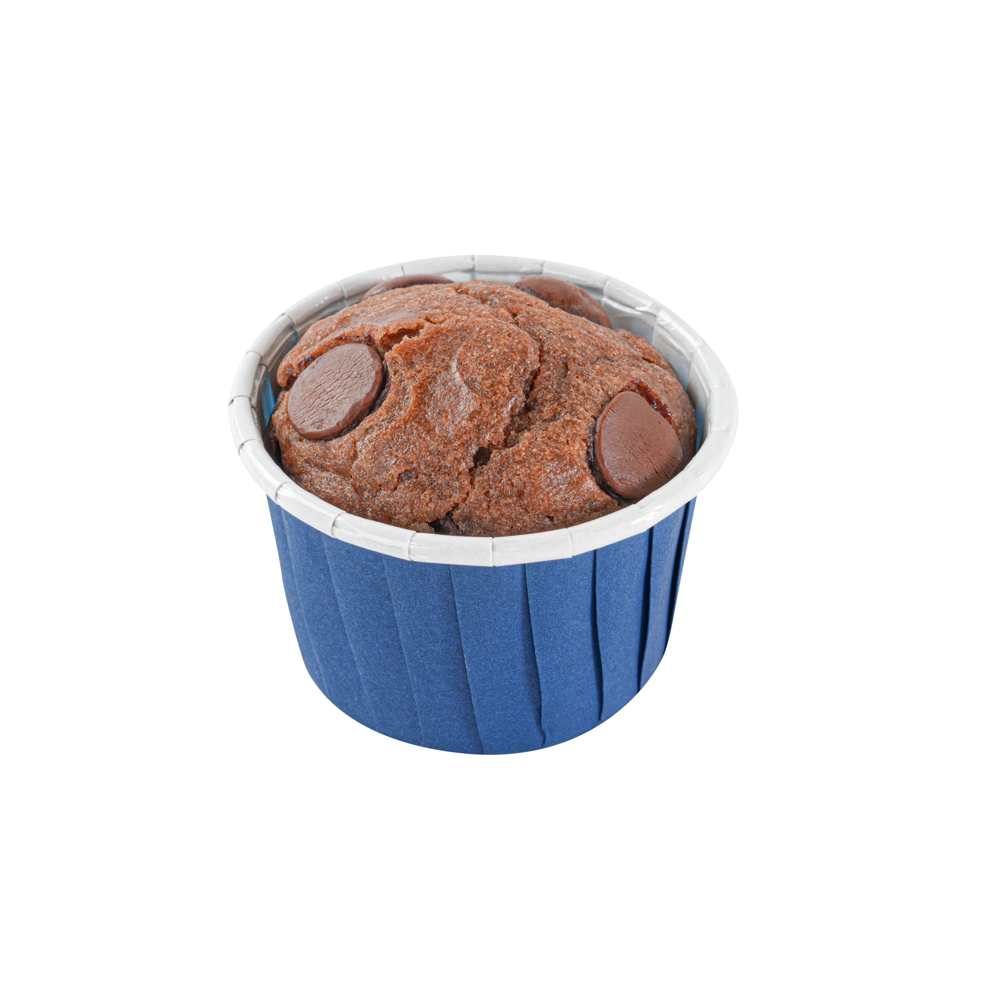 Panificio 2 oz Round Midnight Blue Paper Medium Baking Cup - Pleated - 2 1/4" x 2 1/4" x 1 1/2" - 200 count box