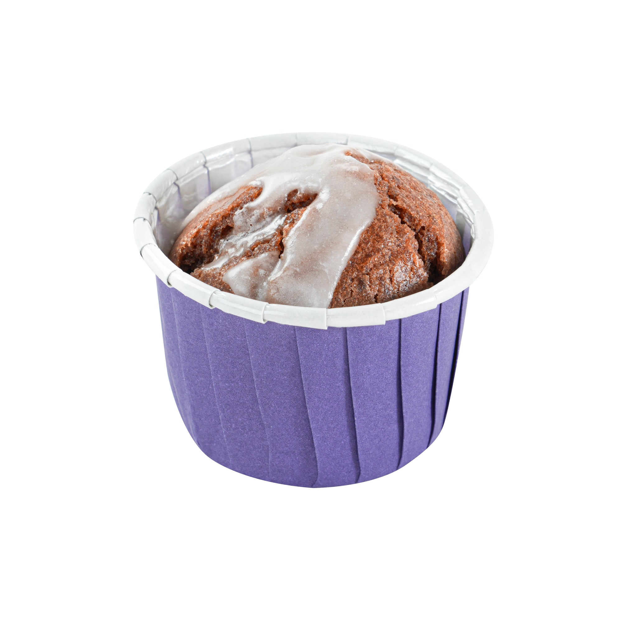 Panificio 2 oz Round Purple Paper Medium Baking Cup - Pleated - 2 1/4" x 2 1/4" x 1 1/2" - 200 count box