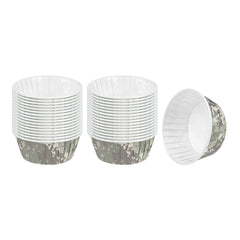 Panificio 5 oz Round Camouflage Paper Large Baking Cup - Pleated - 3 3/4