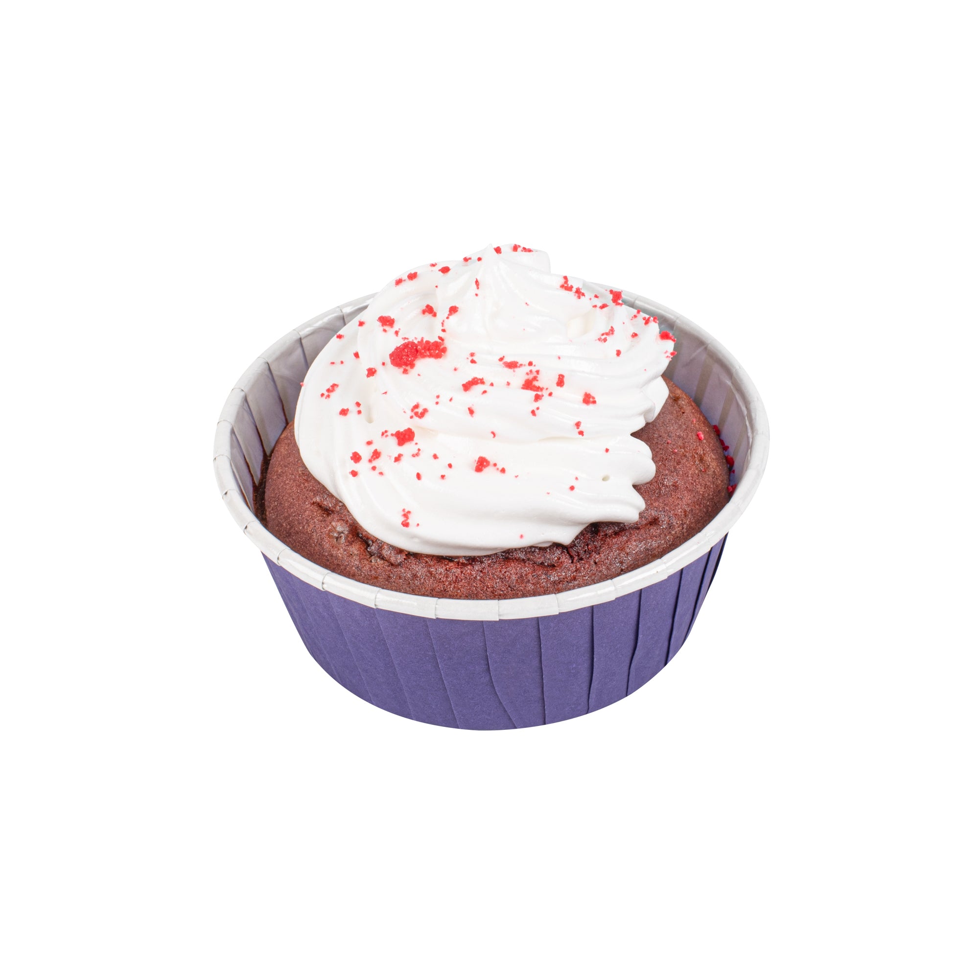 Panificio 5 oz Round Purple Paper Large Baking Cup - Pleated - 3 3/4" x 3 3/4" x 1 1/2" - 200 count box