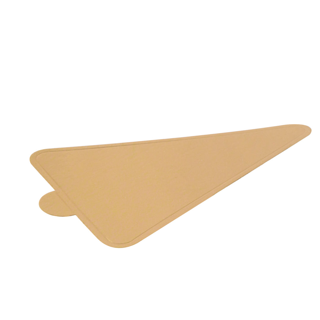 Triangle Gold Paper SturdyServe Base - 3" x 4 3/4" - 200 count box