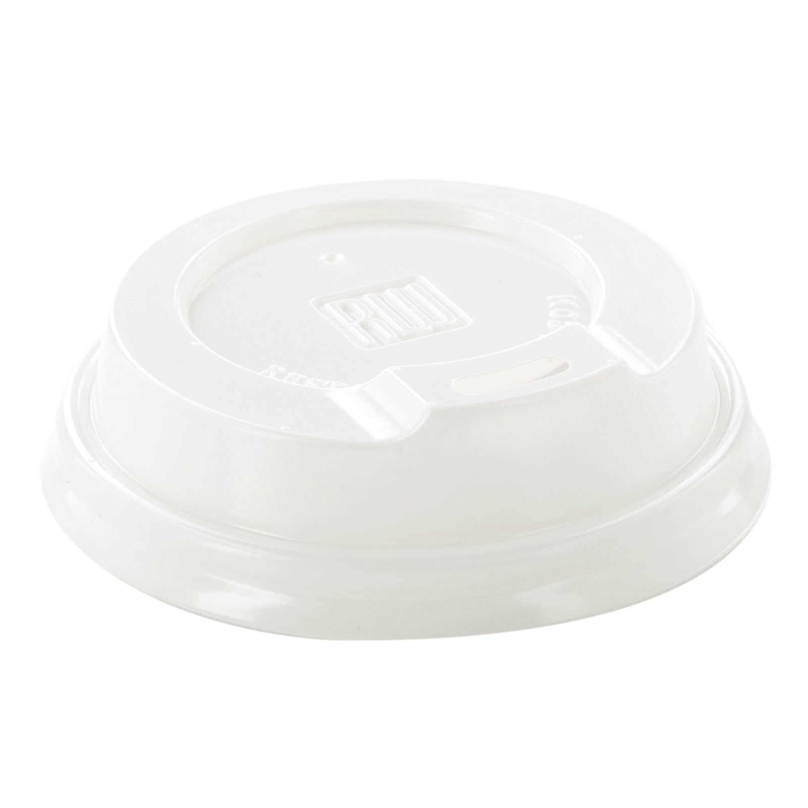 White Plastic Coffee Cup Lid - Fits 4 oz - 500 count box