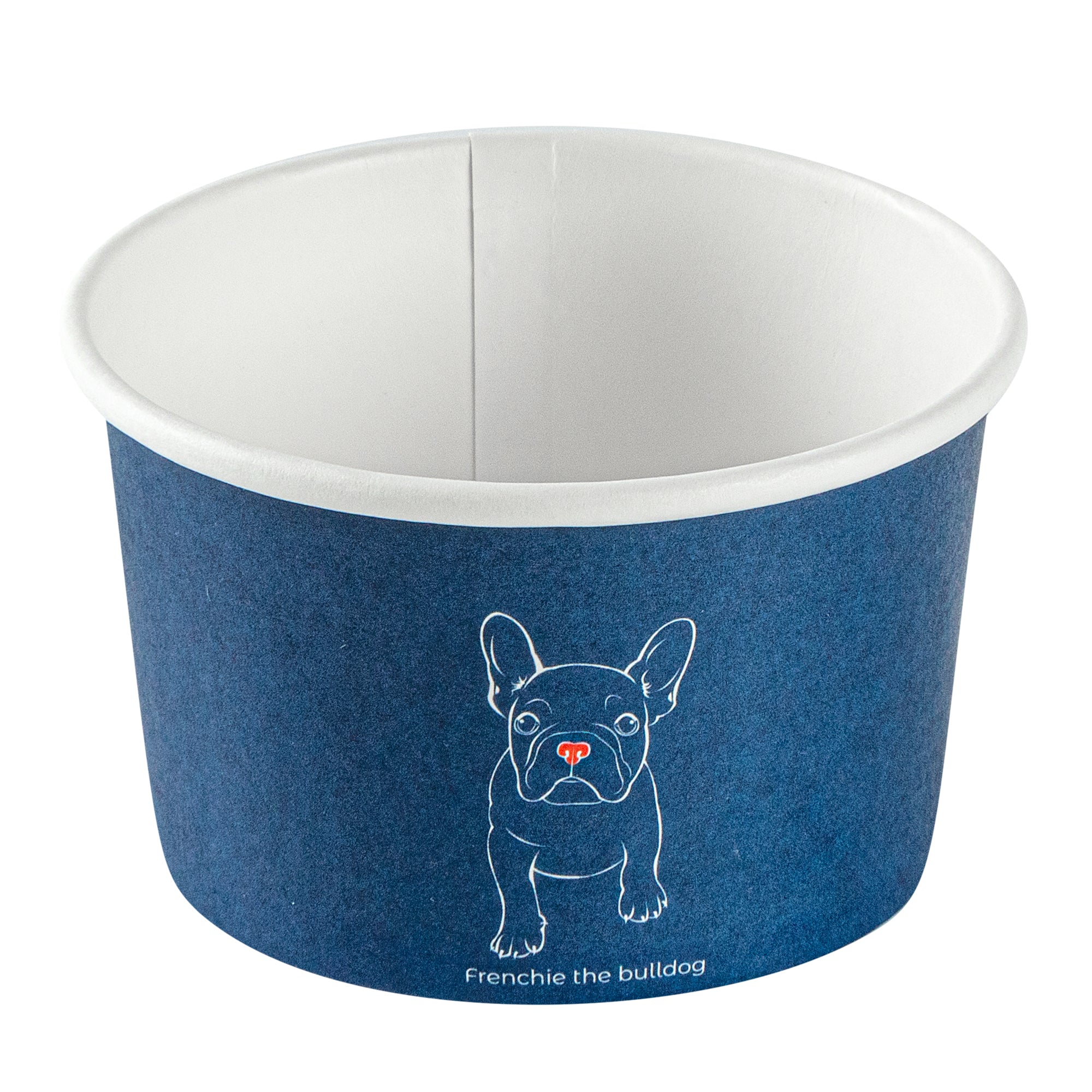 Coppetta 3 oz Round Frenchie Paper To Go Cup - 3" x 3" x 1 3/4" - 200 count box