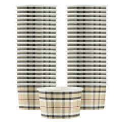 Coppetta 3 oz Round Plaid Paper To Go Cup - 3