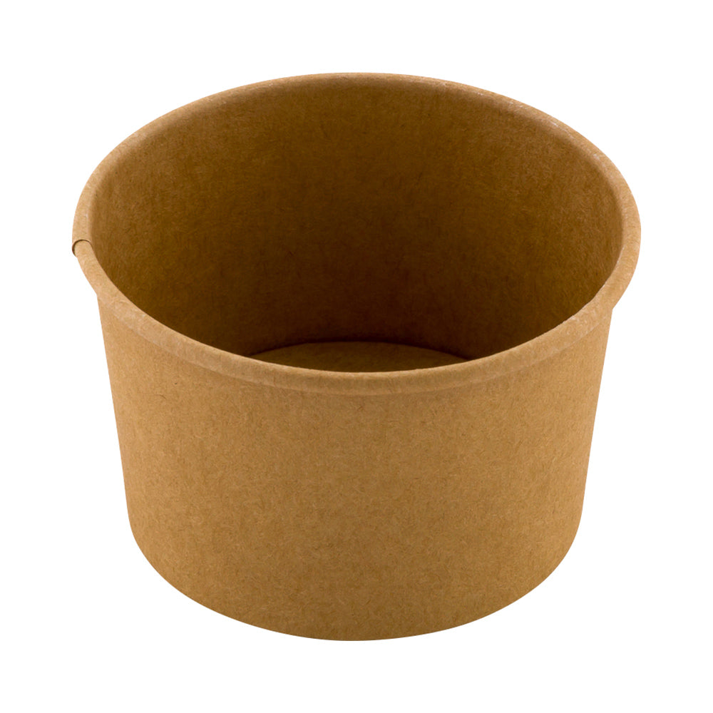 Coppetta 3 oz Round Kraft Paper To Go Cup - 3" x 3" x 1 3/4" - 200 count box