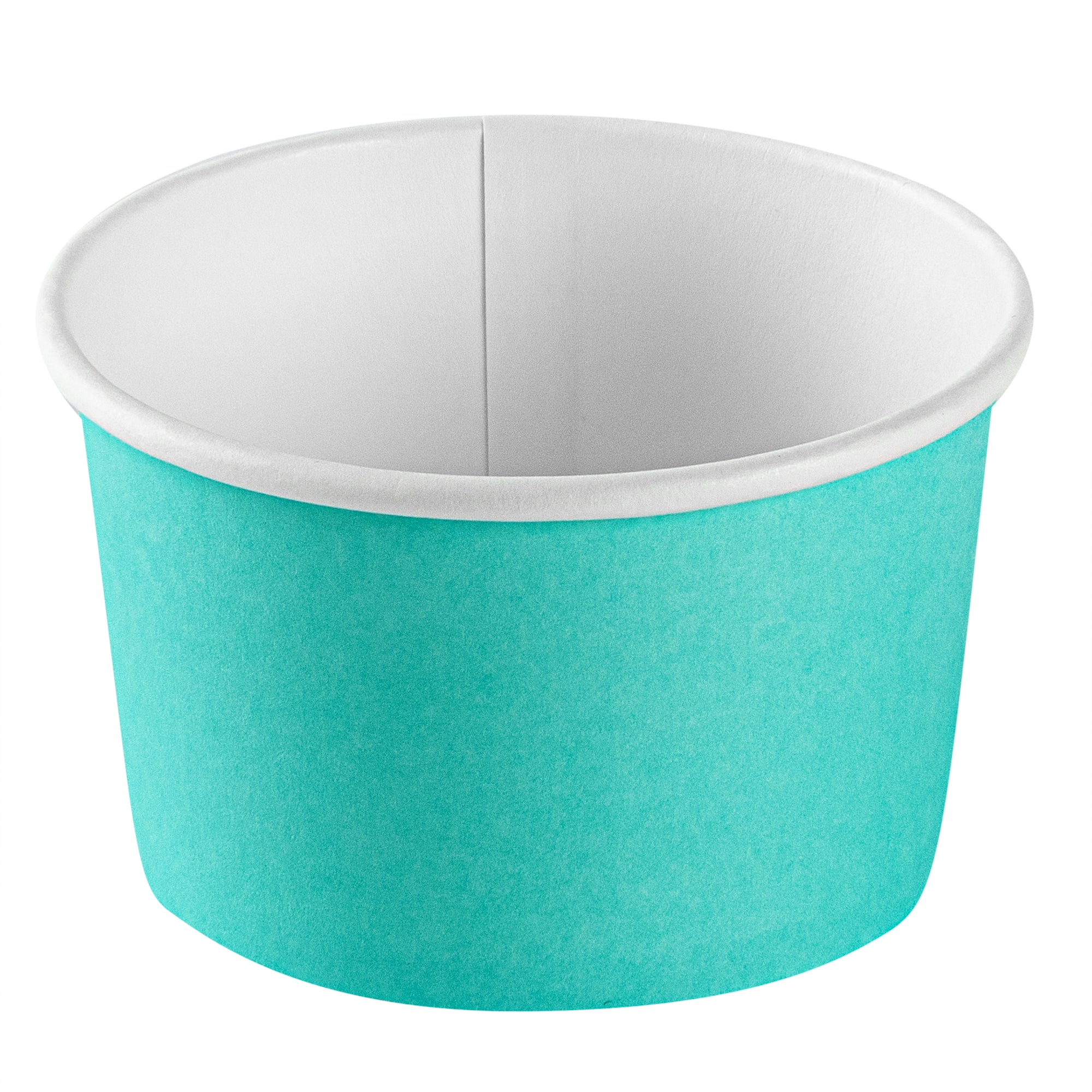 Coppetta 3 oz Round Turquoise Paper To Go Cup - 3" x 3" x 1 3/4" - 200 count box