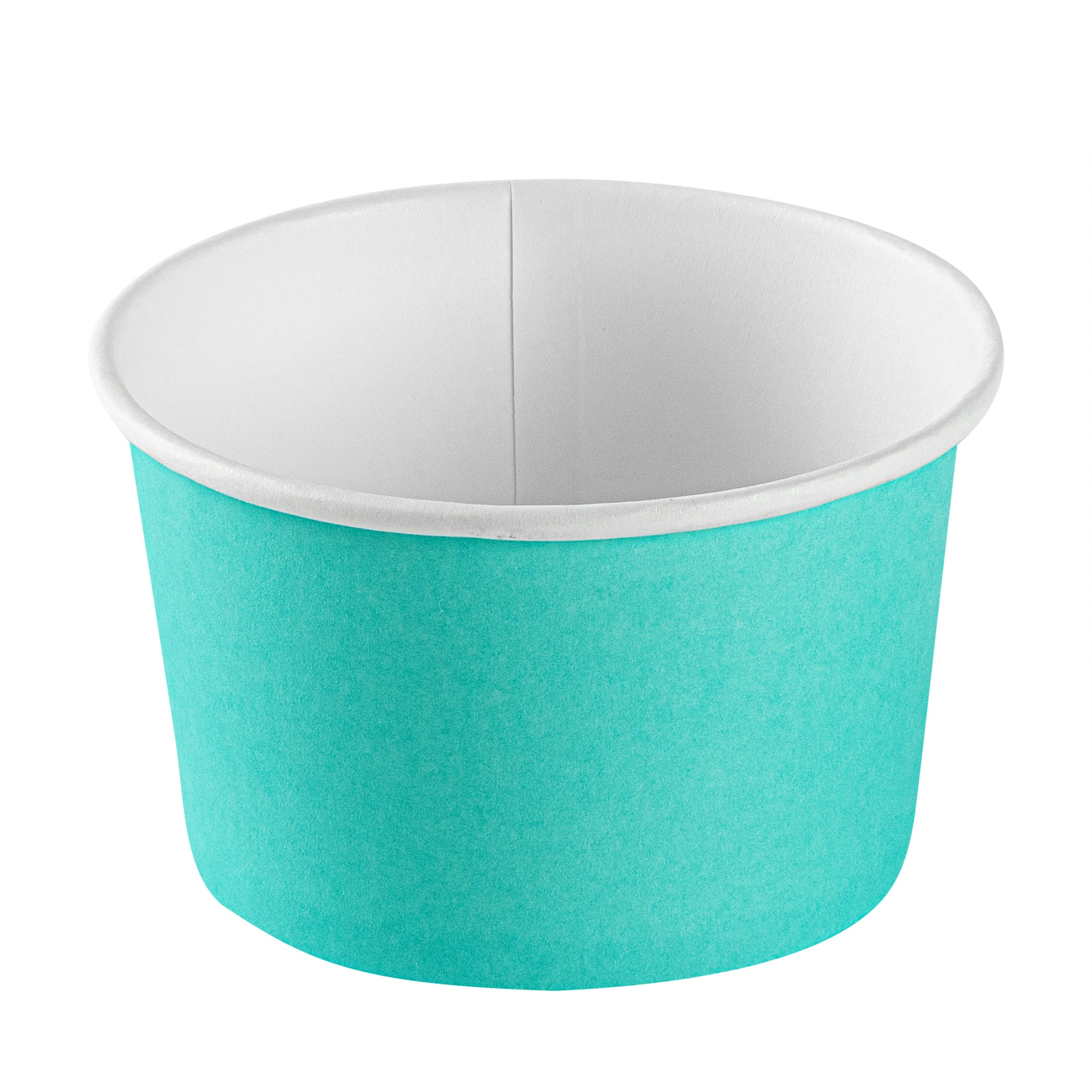 Coppetta 5 oz Round Turquoise Paper To Go Cup - 3 1/4" x 3 1/4" x 2" - 200 count box