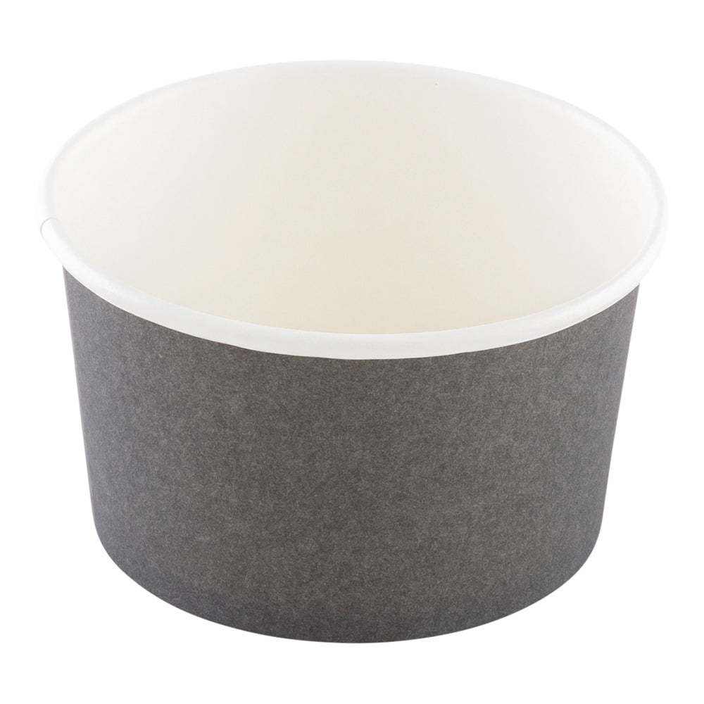 Coppetta 12 oz Round Gray Paper To Go Cup - 4" x 4" x 2 1/4" - 200 count box