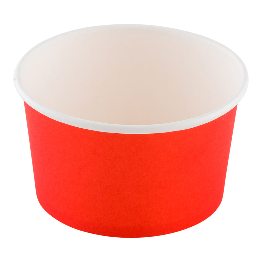 Coppetta 12 oz Round Red Paper To Go Cup - 4" x 4" x 2 1/4" - 200 count box