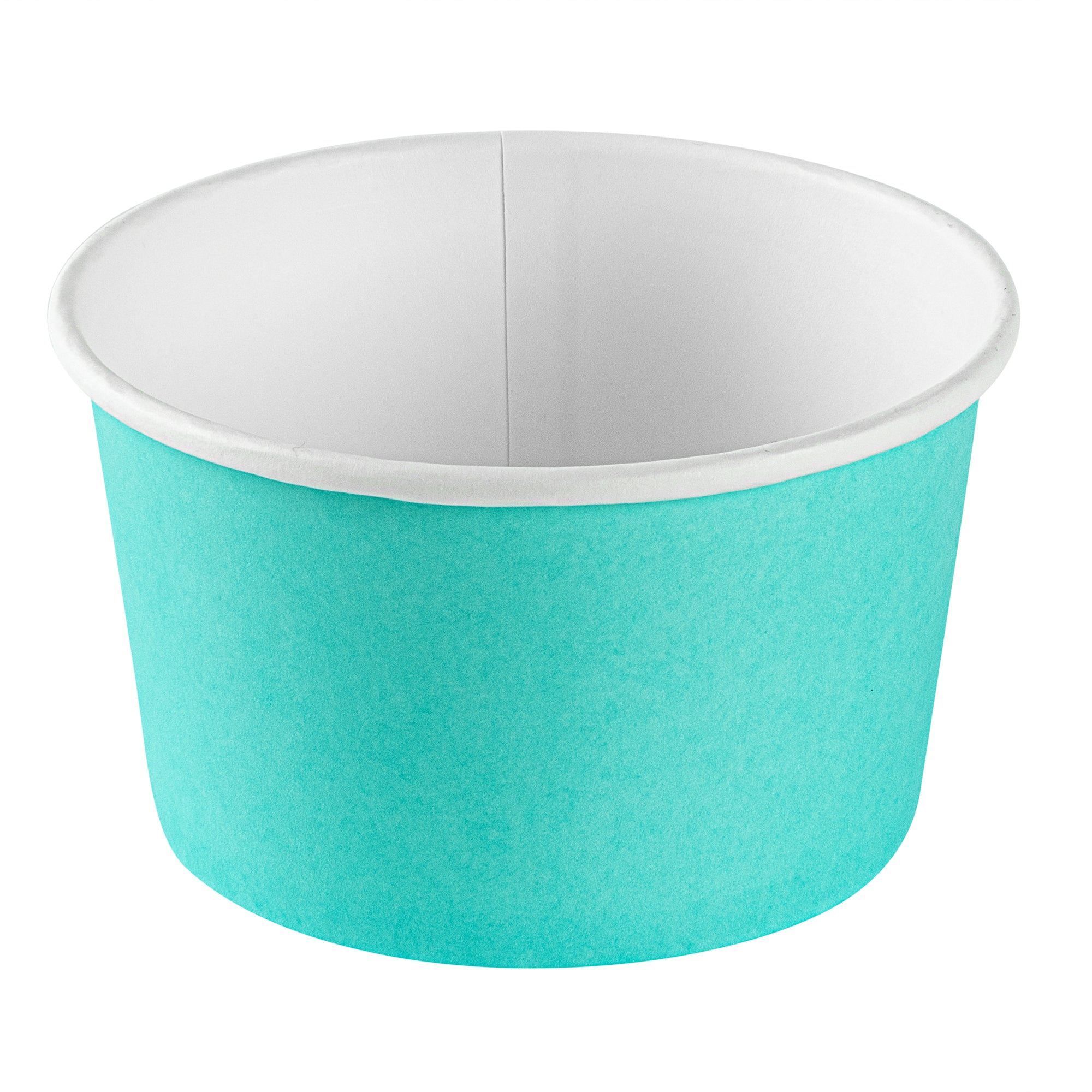 Coppetta 12 oz Round Turquoise Paper To Go Cup - 4" x 4" x 2 1/4" - 200 count box