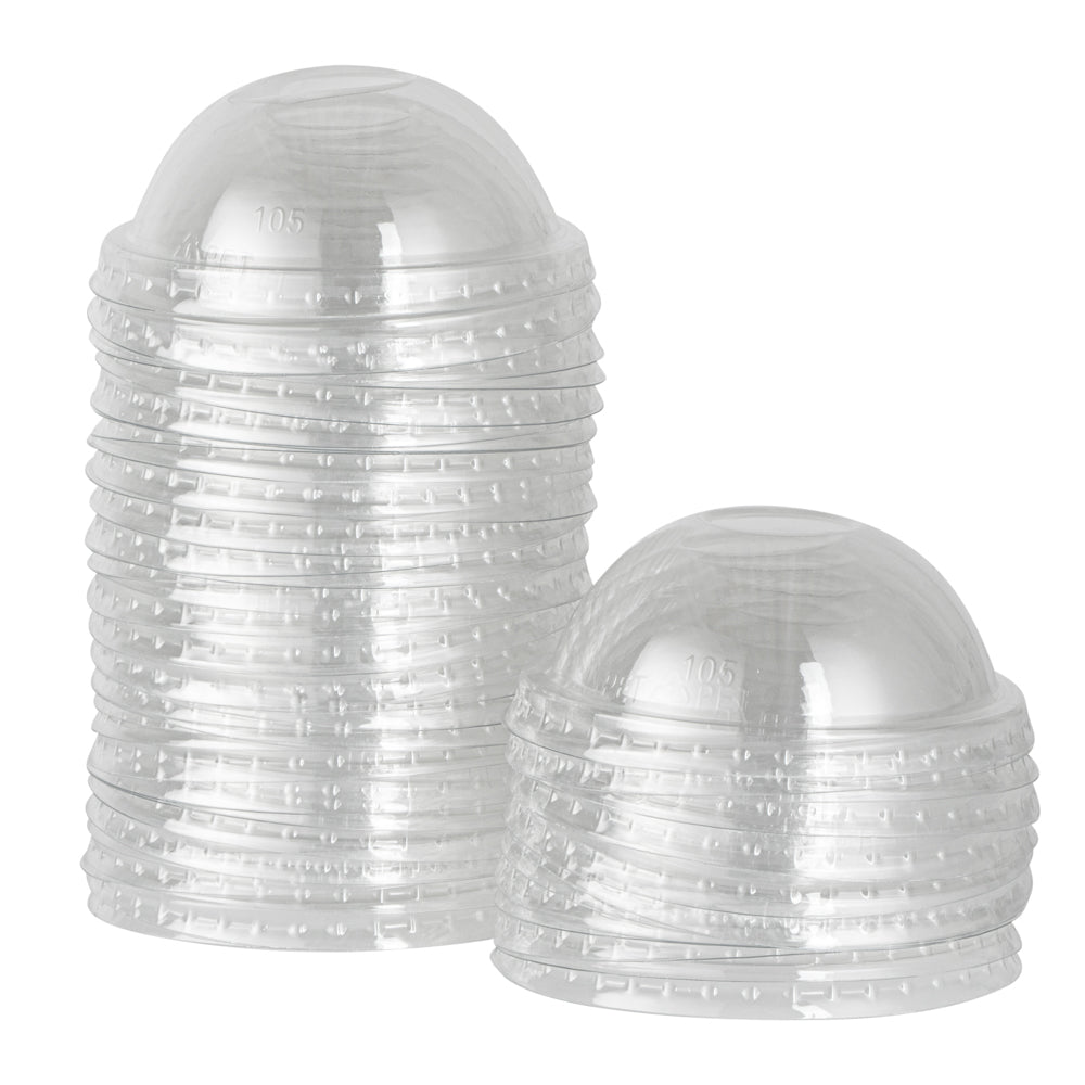 Coppetta Round Clear Plastic To Go Cup Dome Lid - Fits 12 oz - 200 count box