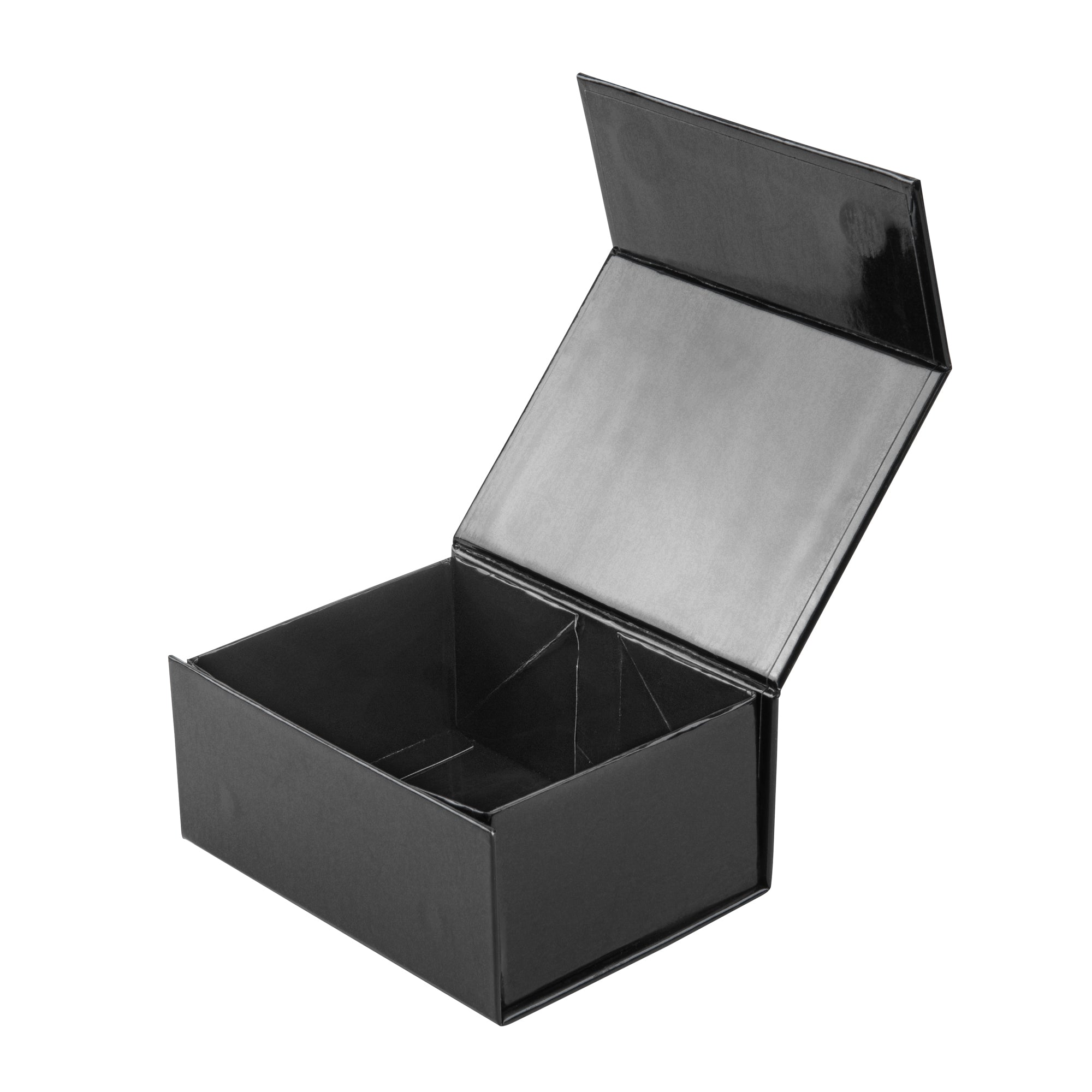 Rectangle Black Paper Extra Small Tic Tac Box - Magnetic - 5" x 4" x 2 1/2" - 10 count box