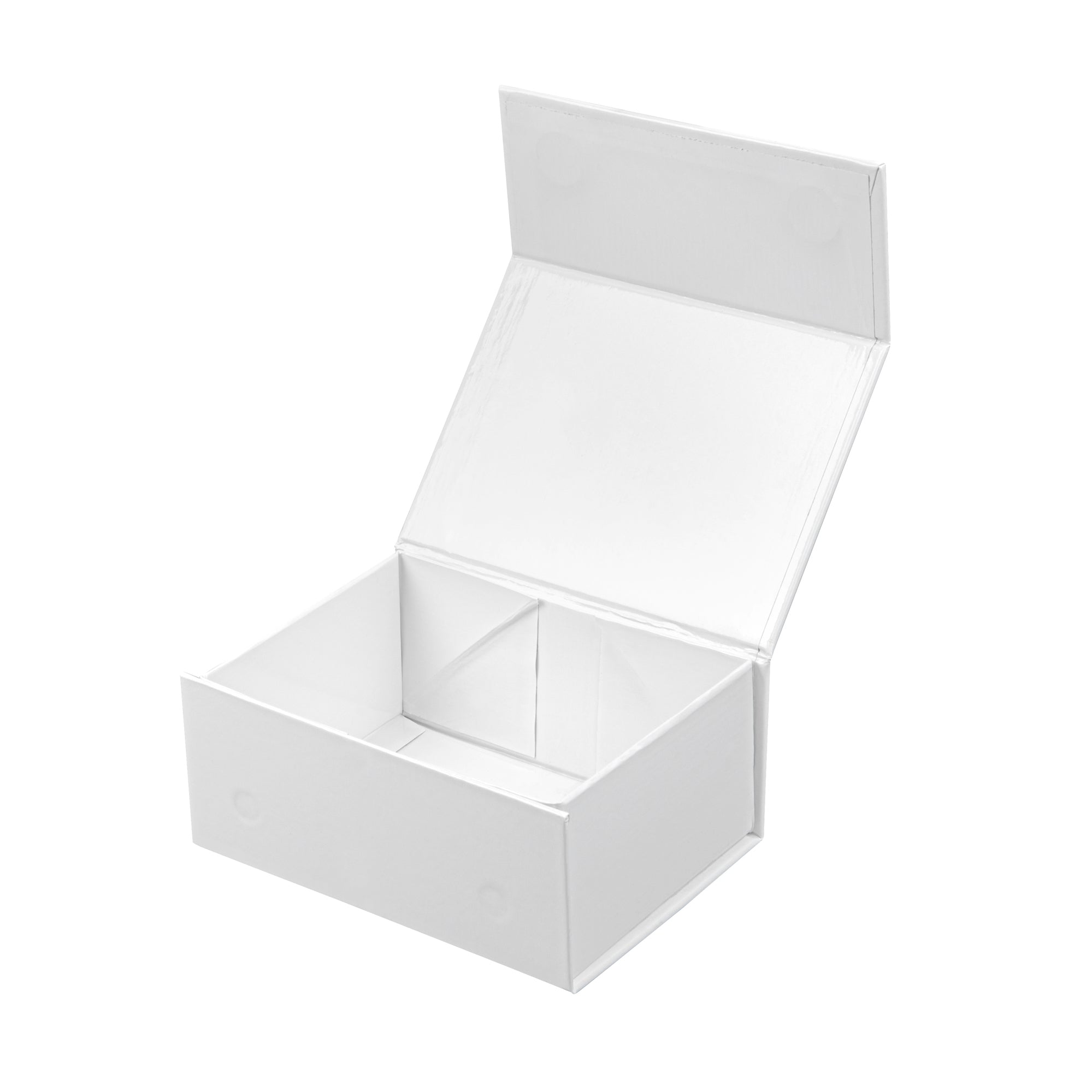 Rectangle White Paper Extra Small Tic Tac Box - Magnetic - 5" x 4" x 2 1/2" - 10 count box