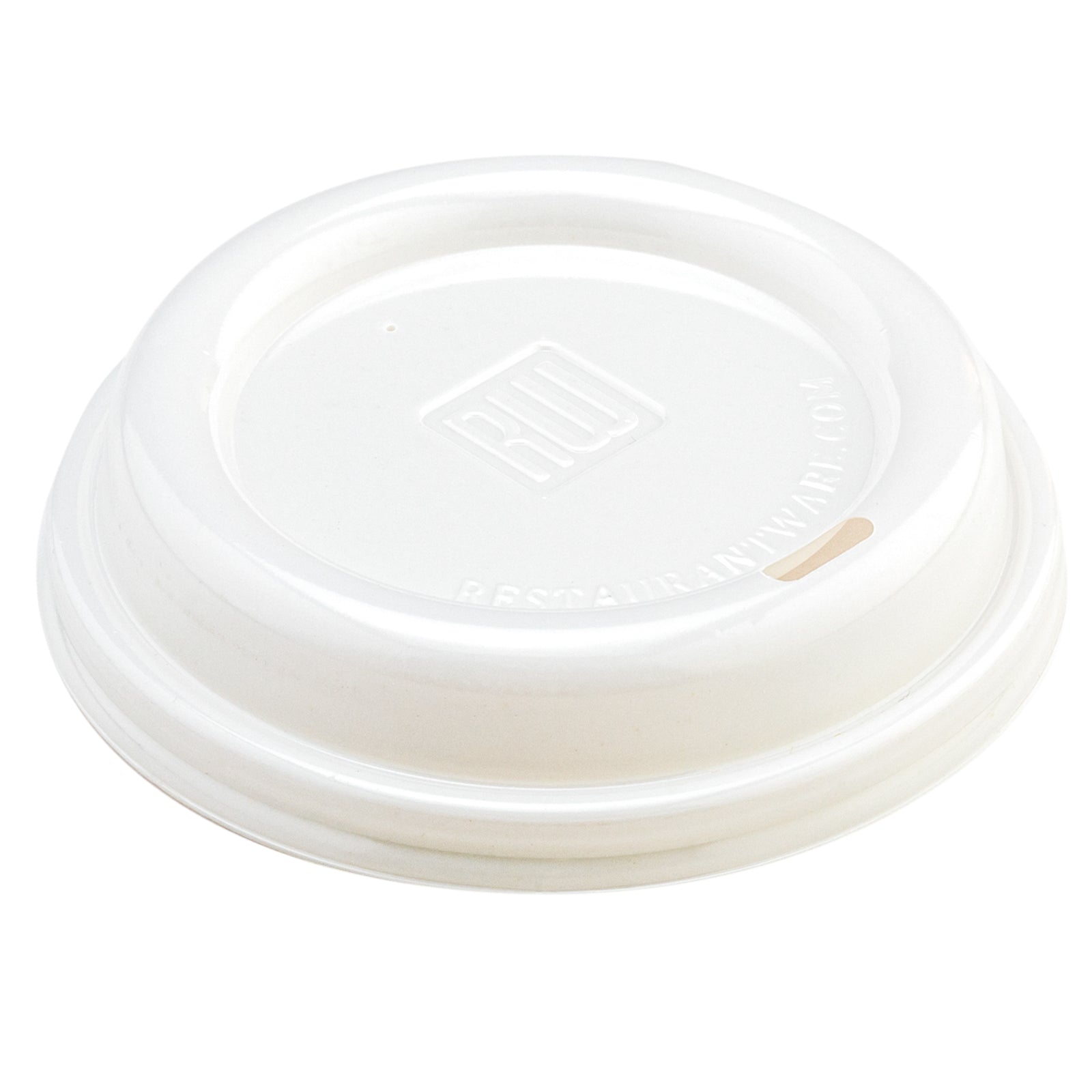 Restpresso White Plastic Coffee Cup Lid - Fits 8, 12, 16 and 20 oz - 500 count box