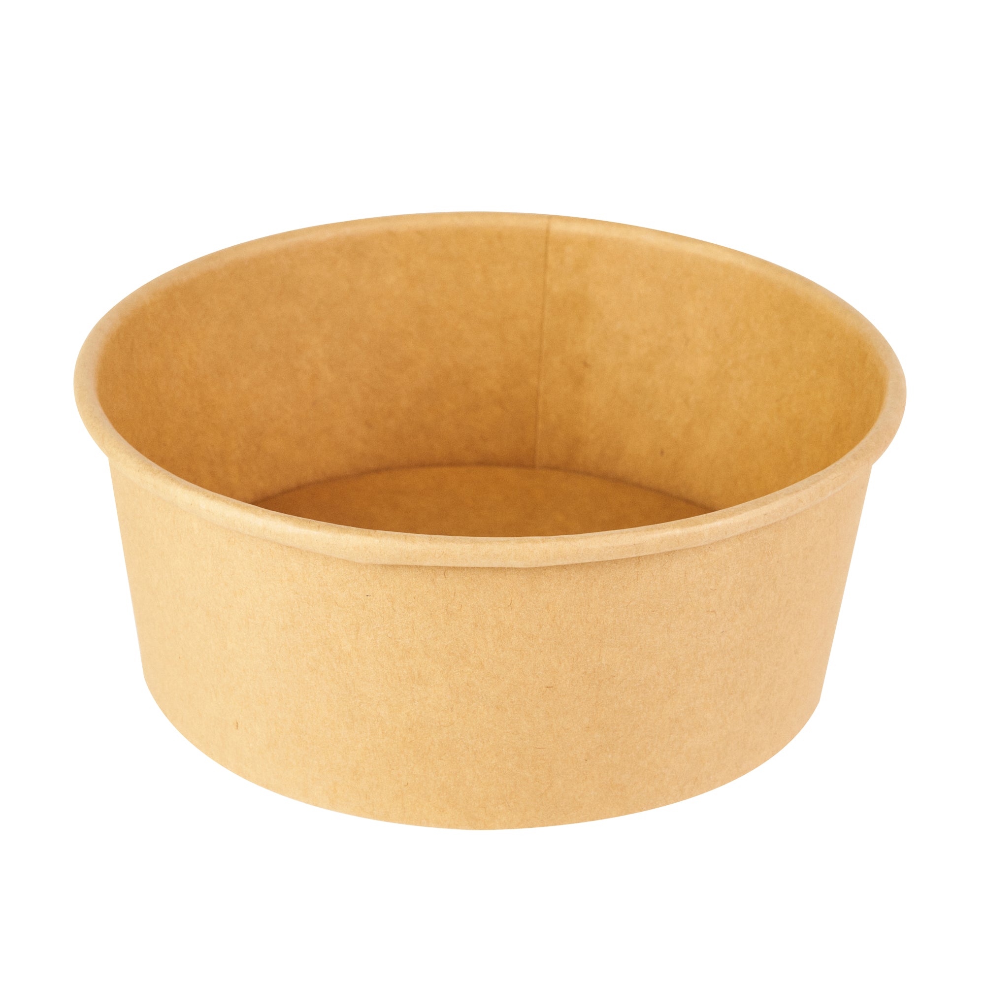 Bio Tek 25 oz Round Kraft Paper Take Out Container - 6" x 6" x 2 1/2" - 200 count box