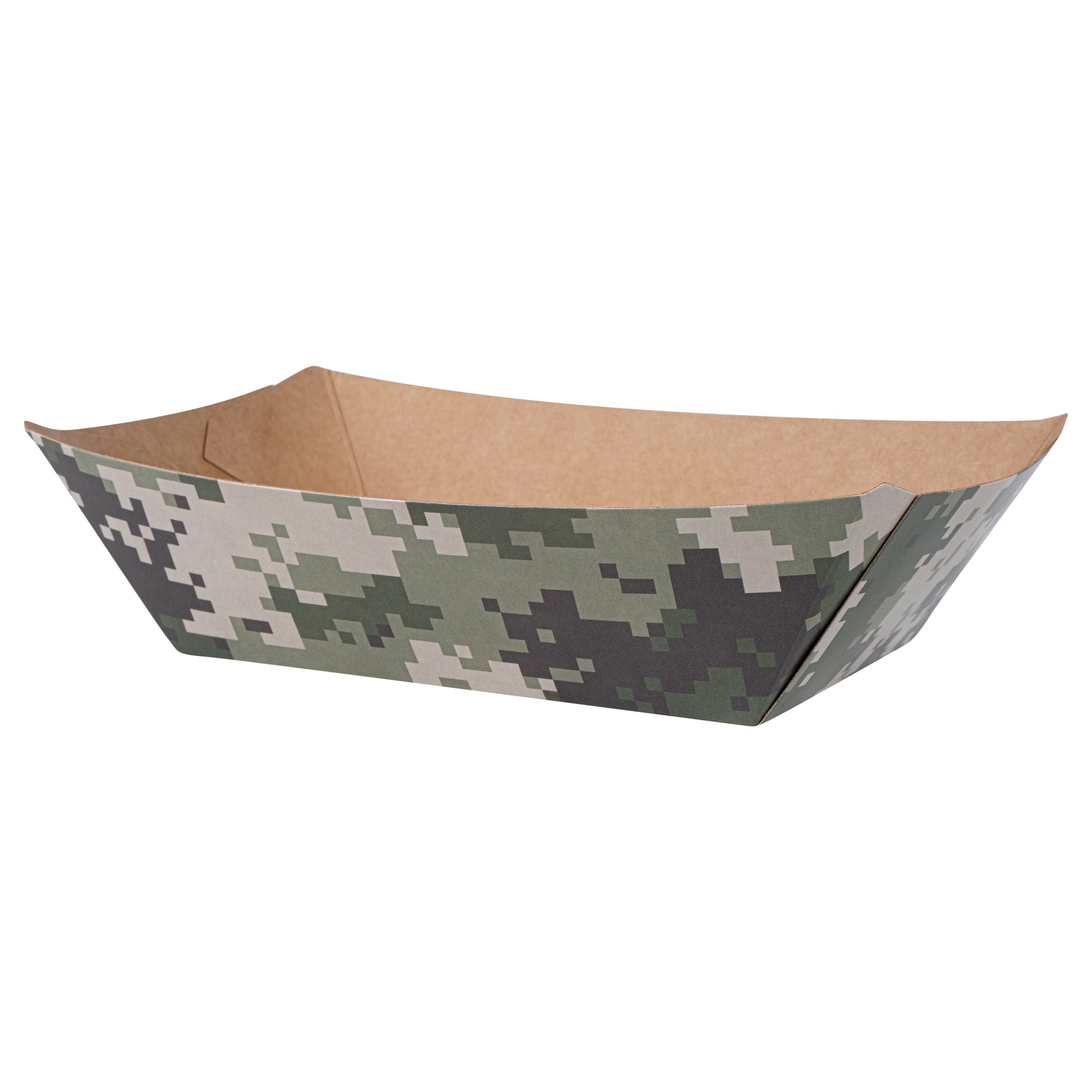 Bio Tek 1/2 lb Camouflage Paper #50 Boat - 4 1/4" x 2 3/4" x 1 1/2" - 400 count box