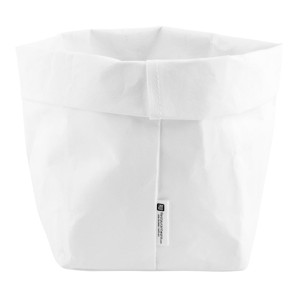 DuraLux White Paper Washable Bag - 6 1/4" x 6 1/4" x 9 3/4" - 1 count box