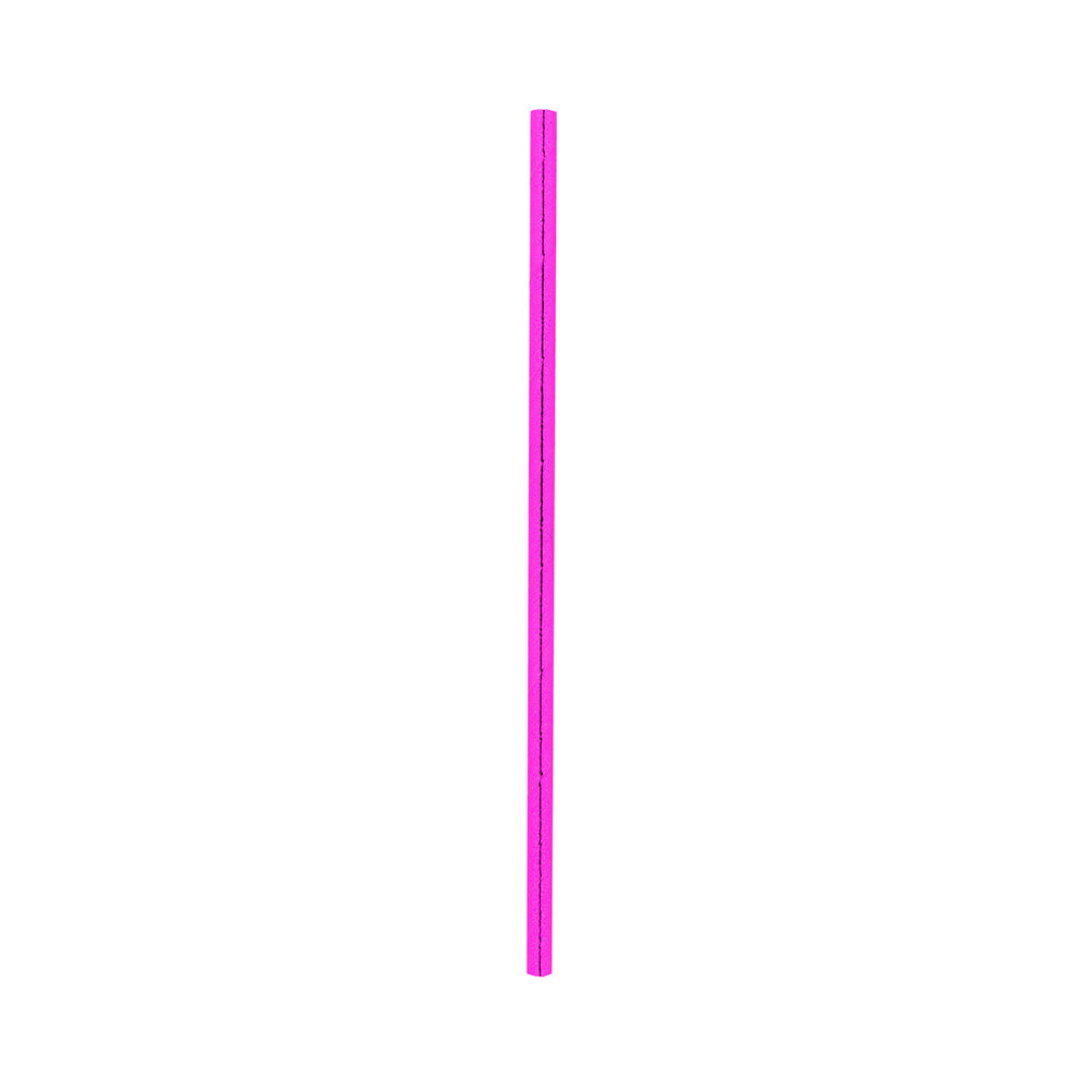 Metallic Magenta Paper Straw - 6mm - 7 3/4" - 100 count box