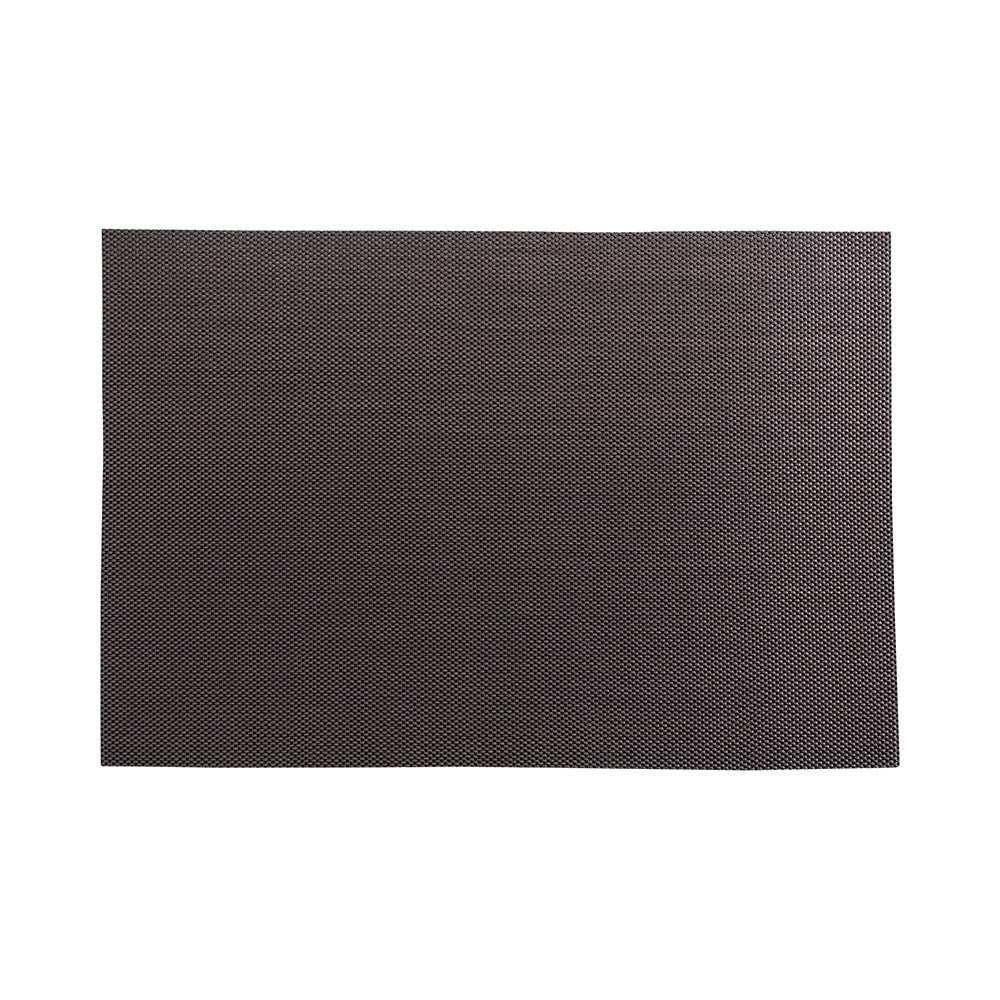 Carmel Mesh Slate Vinyl Woven Placemat - 16" x 12" - 6 count box