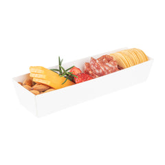 Matsuri Vision White Paper Small Maki Sushi Container - 6 1/2