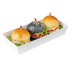 Matsuri Vision Rectangle White Paper Large Sushi Container - 7