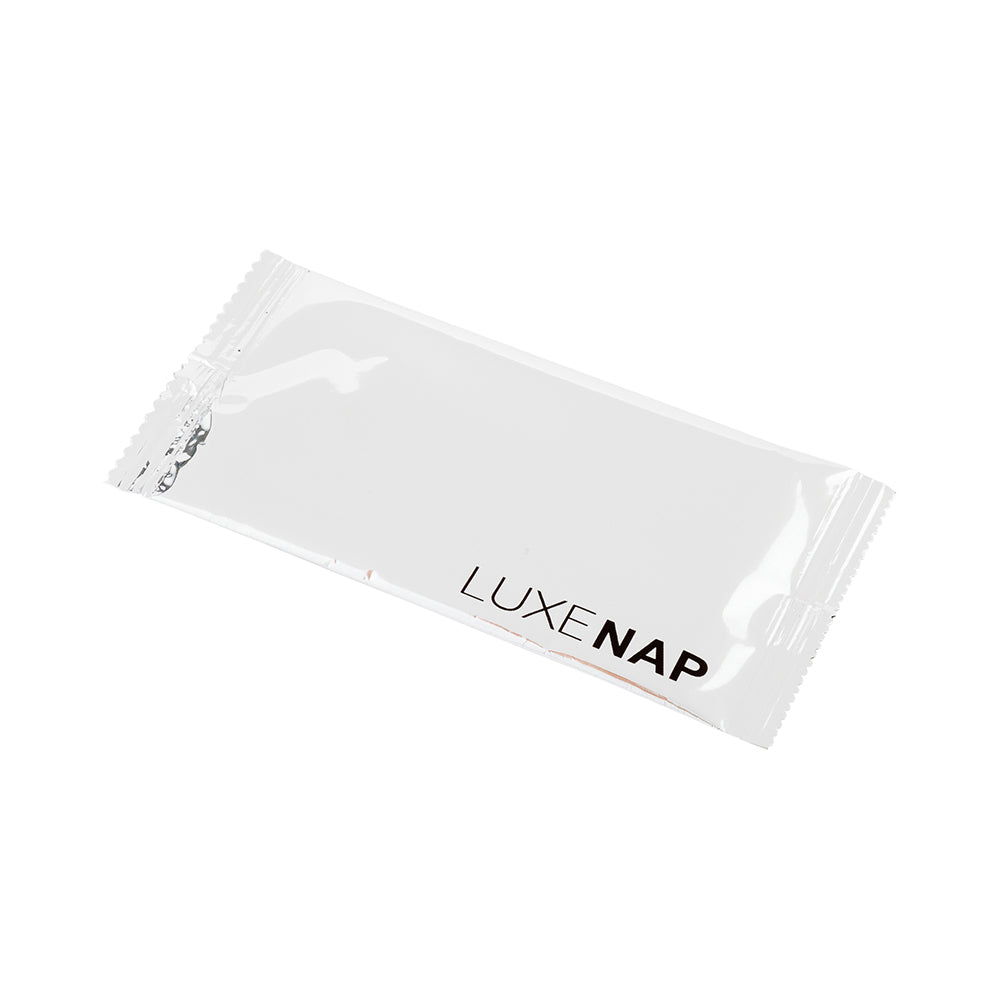 Luxenap White Moist Towelette - Peach-Scented - 5 1/4" x 2 1/2" - 100 count box