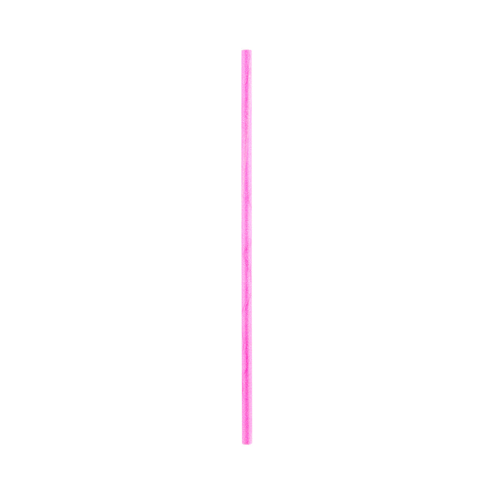 Pink Paper Cake Pop and Lollipop Stick - Biodegradable - 6" x 5/32" - 100 count box