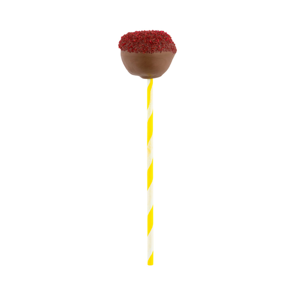 Yellow Paper Cake Pop and Lollipop Stick - Spirals, Biodegradable -6" x 5/32" - 100 count box