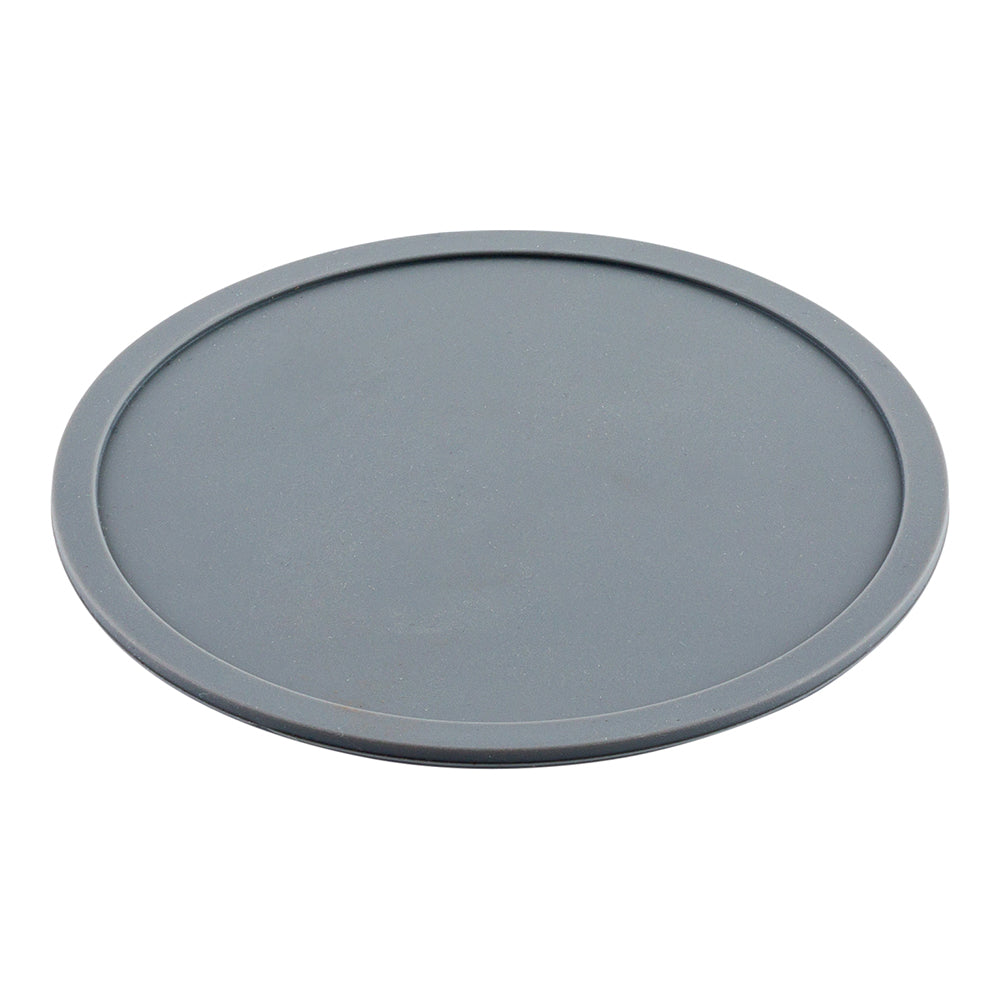 Gray Silicone Coaster - Non-Slip - 4" x 4" x 1/4" - 6 count box