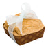 Panificio 4 oz Kraft Paper Square Baking Cup - Greaseproof, Rippled - 3" x 2 3/4" x 1 3/4" - 100 count box