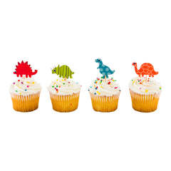 Top Cake Assorted Paper Dinosaur Cake Topper - 3 1/2