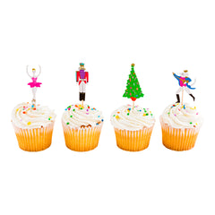 Top Cake Assorted Paper Christmas Cake Topper - Nutcracker - 4