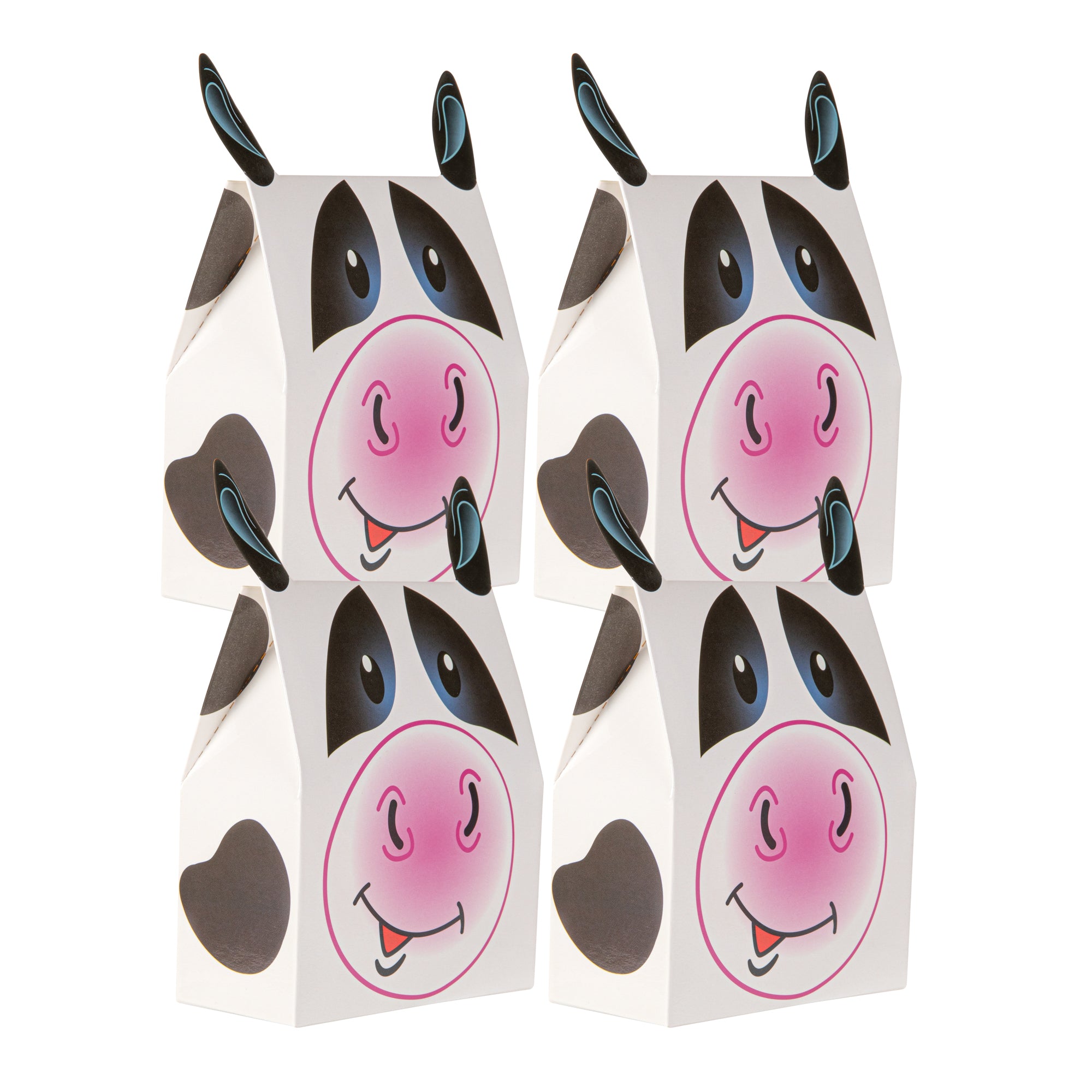 Pastry Tek Paper Happy Cow Candy and Gift Box - 4" x 2" x 5" - 100 count box