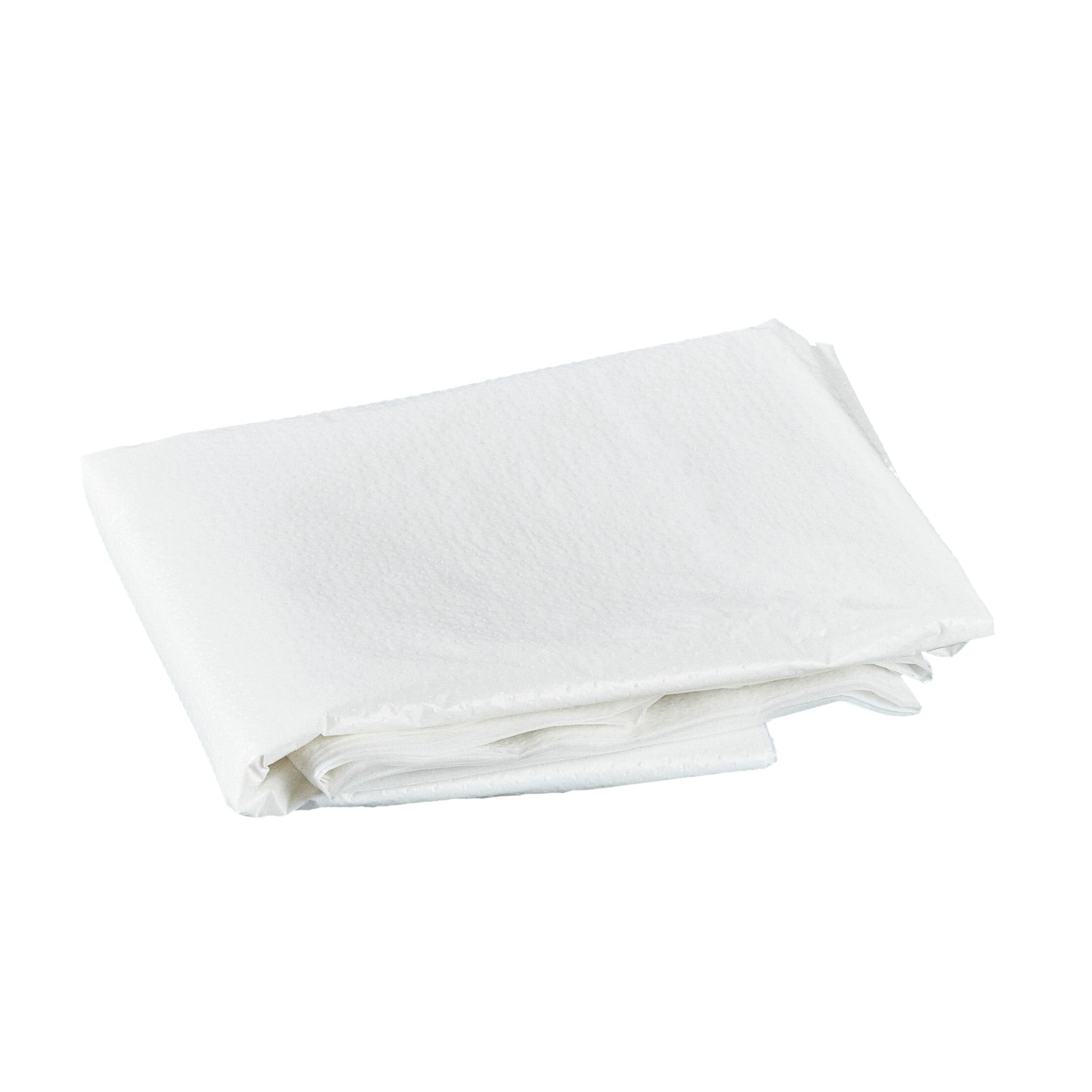 Clean Tek Professional White Plastic Disposable Apron - 42" x 27 1/2" - 1000 count box