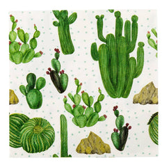 White Paper Luncheon Napkin - Cactus - 13