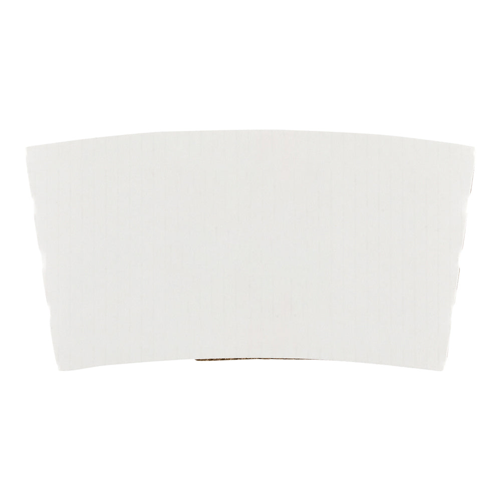 Restpresso White Paper Coffee Cup Sleeve - Fits 12 / 16 / 20 oz Cups - 1000 count box