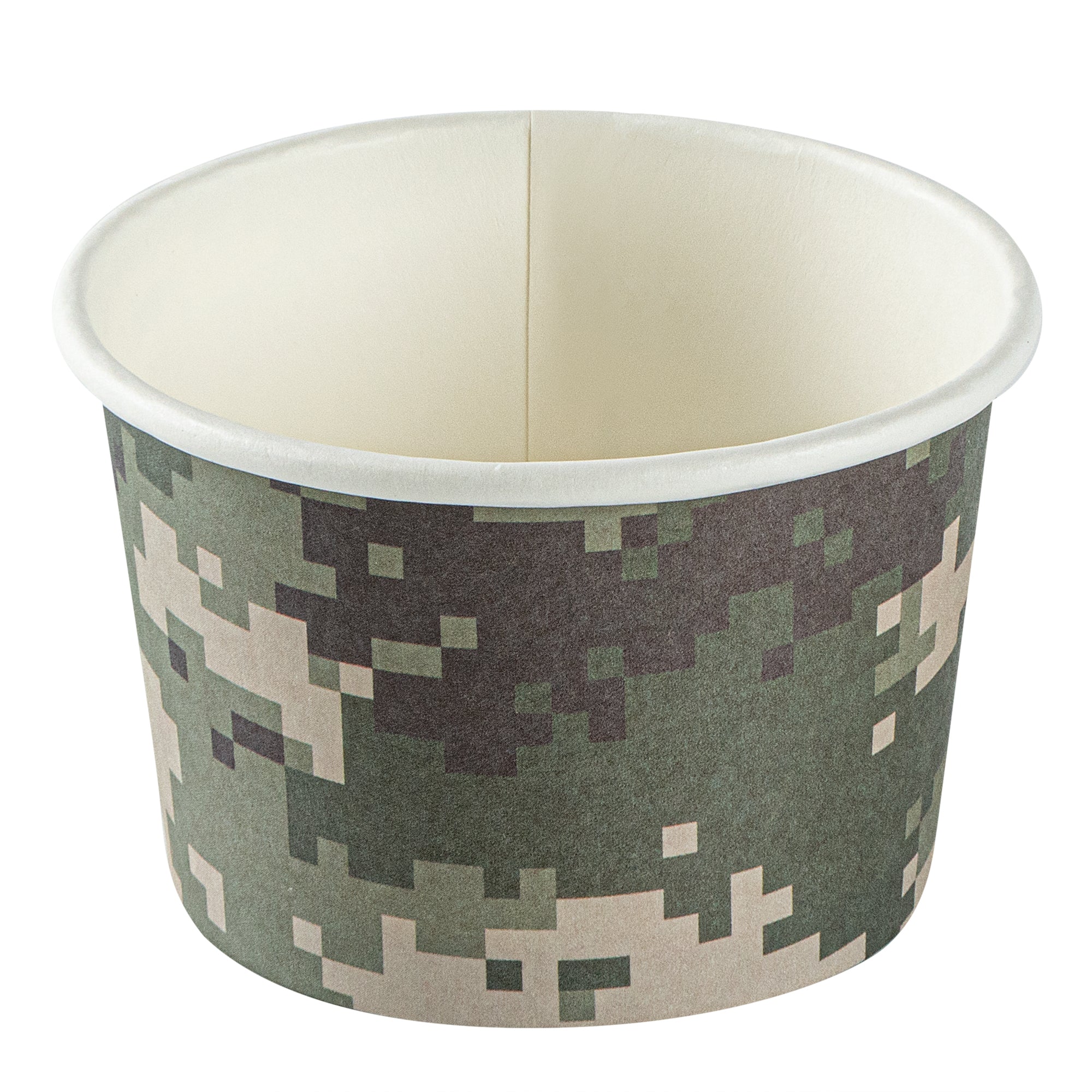 Coppetta 4 oz Round Camouflage Paper To Go Cup - 3" x 3" x 2 1/2" - 200 count box