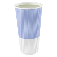 20 oz Light Purple Paper Coffee Cup - Ripple Wall - 3 1/2