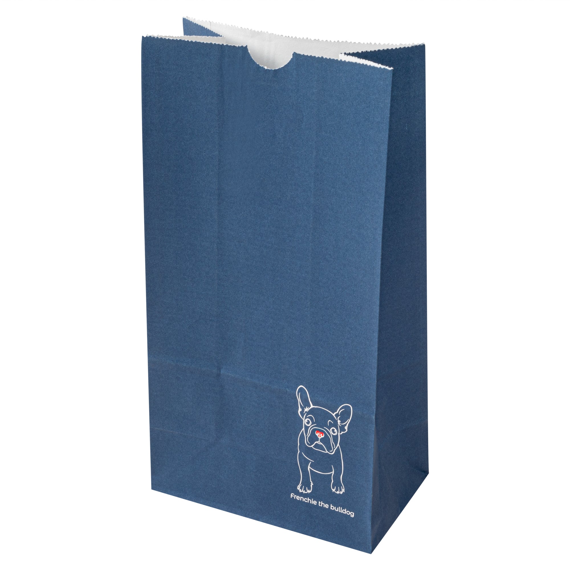 Bag Tek Frenchie Paper Bag - 6 lb - 6" x 3 1/2" x 10 3/4" - 100 count box