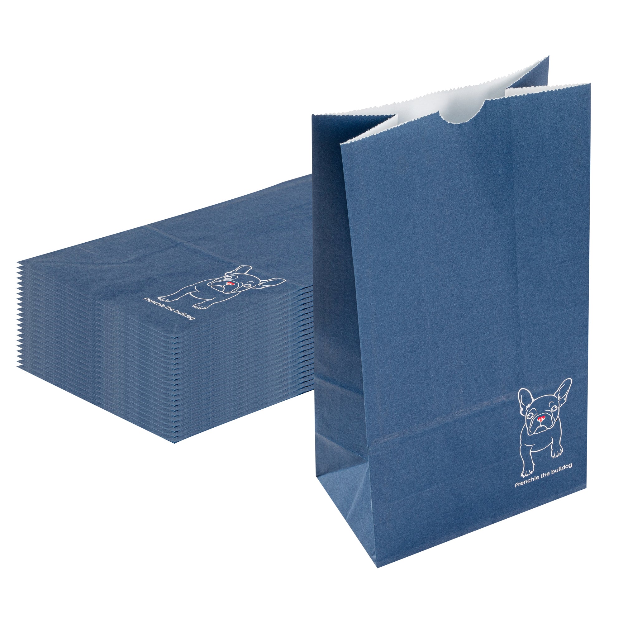 Bag Tek Frenchie Paper Bag - 6 lb - 6" x 3 1/2" x 10 3/4" - 100 count box