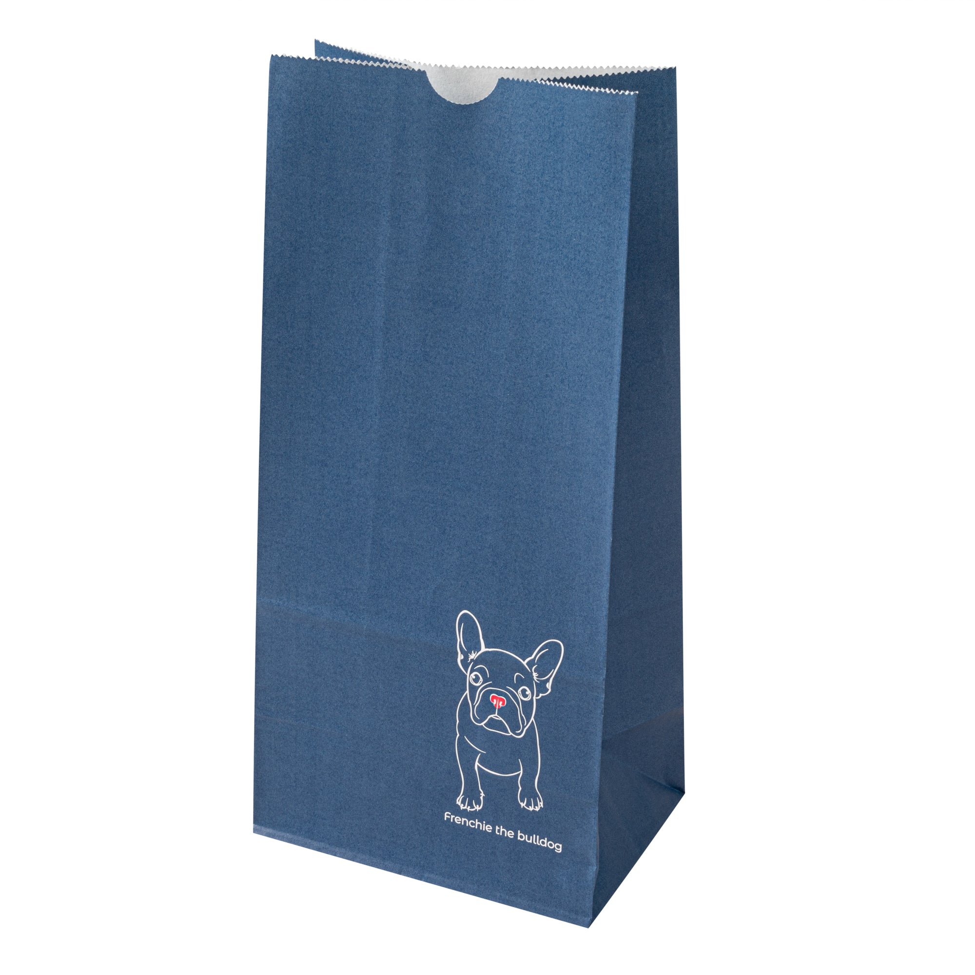 Bag Tek Frenchie Paper Bag - 8 lb - 6" x 4" x 11 3/4" - 100 count box